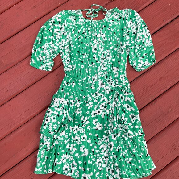 Karl Lagerfeld Paris Printed Jacquard Ruffle-Hem Dress 10 - Picture 15 of 15